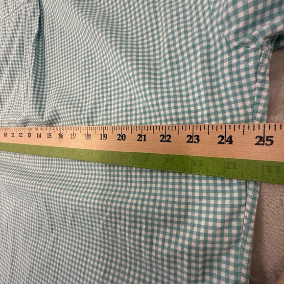 Peter Millar Shirt Mens Large Green Plaid Check Crown Resort Office Easter - Picture 7 of 10